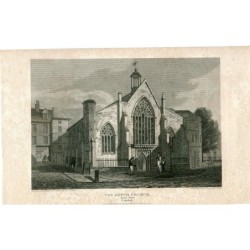 La chiesa olandese incisa nel 1815 da Wallis da un disegno di JP Neale