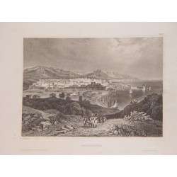 Spain. 'Vista de Barcelona' Painted by C. Reiss. Engraved by Verleger