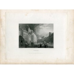 Aberdeen gravée par E. Finden d'après un dessin de WW Purser
