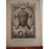 The Most Holy Face of Jesus Christ. Lithograph by Vicente Aznar circa 1870