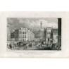 Waterloo Place, les monuments nationaux et Nelson gravés par T. Barber