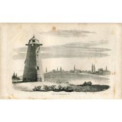 1848. Moulin à vent de Yorktown, Virginie, États-Unis - Robert Sears (Américain)