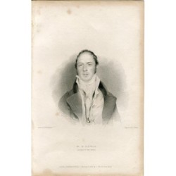 M.G.Lewis grabado por J. Hollis de un dibujo de G.H.Harlowe