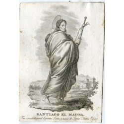 Saint Jacques le Majeur. Gravure du XVIIIe siècle