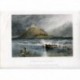 St. Michael´s Mount, Cornwall (France) Antique engraving. 1876.