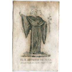 Der selige Antonio de Sena, Kupferstich aus dem 18.-19. Jahrhundert