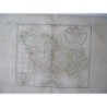 Antique map of shoutern regions of France. Robert de Vaugondy (1794)