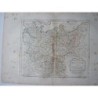 Antica mappa delle regioni settentrionali della Germania. Robert de Vaugondy.