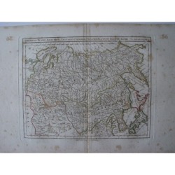Carte ancienne de la Sibérie, de la Tartarie, de la Chine et du Japon. Robert de Vaugondy