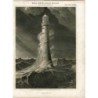 Écosse. Phare de Bell Rock. Dessiné et gravé par Lizars d'après W. Lorimer en 1816.