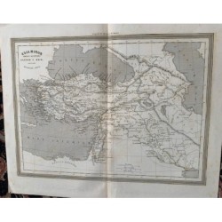 Mappa dell'Asia Minore. Incisa da R. Alabern (1853)