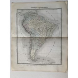 Map of South America - Engraving by Ambroise Tardieu & A. Vuillemin.