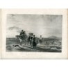 Crossing the Sands. Engraving in 1860 by W. Radcliffe after a painting by W. Collins.