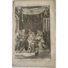La circoncision de Jésus - Gravure ancienne originale d'après G Freman, XVIIe siècle.