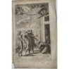 Sarah's conception of Isaac - Original antique engraving after G Freman, 17th century.