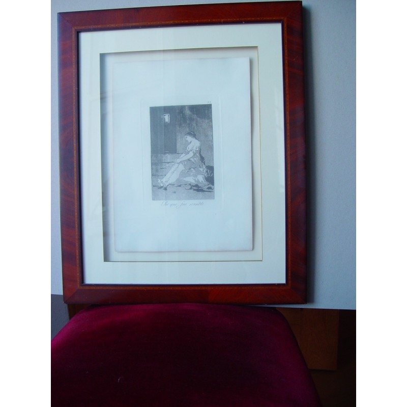 Because it was sensitive. Original engraving from Goya's Caprichos series. No. 32