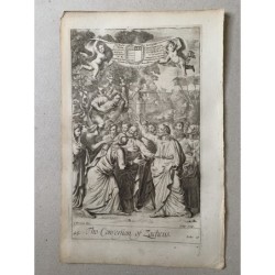 Bible. La Conversion de Zachée. Gravure de Johannes Kip d'après un dessin de G. Freeman.