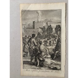 Bibel. Moses erklärt die Verkündung des Gesetzes, gestochen von J. Basire.
