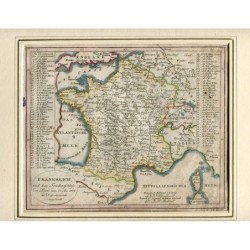 Map of France - J. Walch - ca 1810