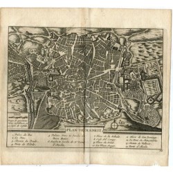 Carta cartografica di Madrid. 1715 - Van der Aa
