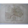 Carte ancienne des régions de l'est de la France. Robert de Vaugondy