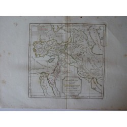 Carte antique des premiers âges du monde. Robert de Vaugondy.