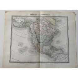 Map of North America - Engraving by Ambroise Tardieu & A. Vuillemin.