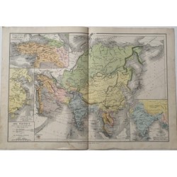 Mappa dell'Asia di MM Drioux e Ch. Leroy, XIX secolo.