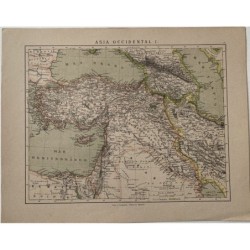 Zwei Karten von Westasien, 1885 von Gras y Cia.