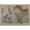 Carte de l'Inde et de l'Insulinde (archipel malais). 1939
