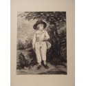 Un jeune homme (peut-être William III), d'après l'uvre de T. Gainsborough. L. Richeton
