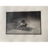 Goya's bullfighting print no. 15. The famous Martincho placing banderillas in the break