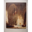 «Cathedral interior» Lithograph by David Roberts.