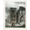 Schottland. Elgin Cathedral. Lithographie von F. Walker nach einer Zeichnung von David Roberts aus dem Jahr 1850
