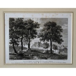 Basilique Sainte Eulalie de Mérida, Badajoz - Alexandre Laborde - Gravure ancienne 1810