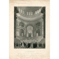 St. Paul's Cathedral' engraved by W. H. Fuge from a study by F. Mackenzie