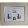 Fragments of the Column of Santa Eulalia in Mérida - Antique print 1810