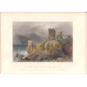 Roumanie. «Drey Kule Swinitza avec les restes du fort romain» Dessiné WH Barlett (1809-1854).Gravé S. Bradshaw.