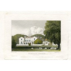 Hardwicke Grange (Hardwick Grange). Hadnall. Shropshire. England. 1826 engraving