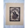 Scissor cut - Vintage hand cut silhouette 1920's - A couple in love.