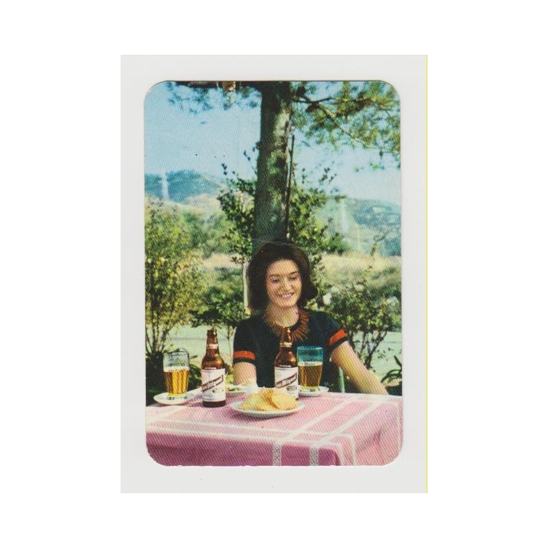 Calendario tascabile della birra San Miguel del 1964.