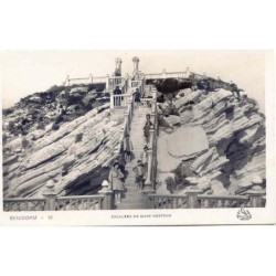 Vecchia cartolina di Benidorm. Scalinata del Mare Nostrum