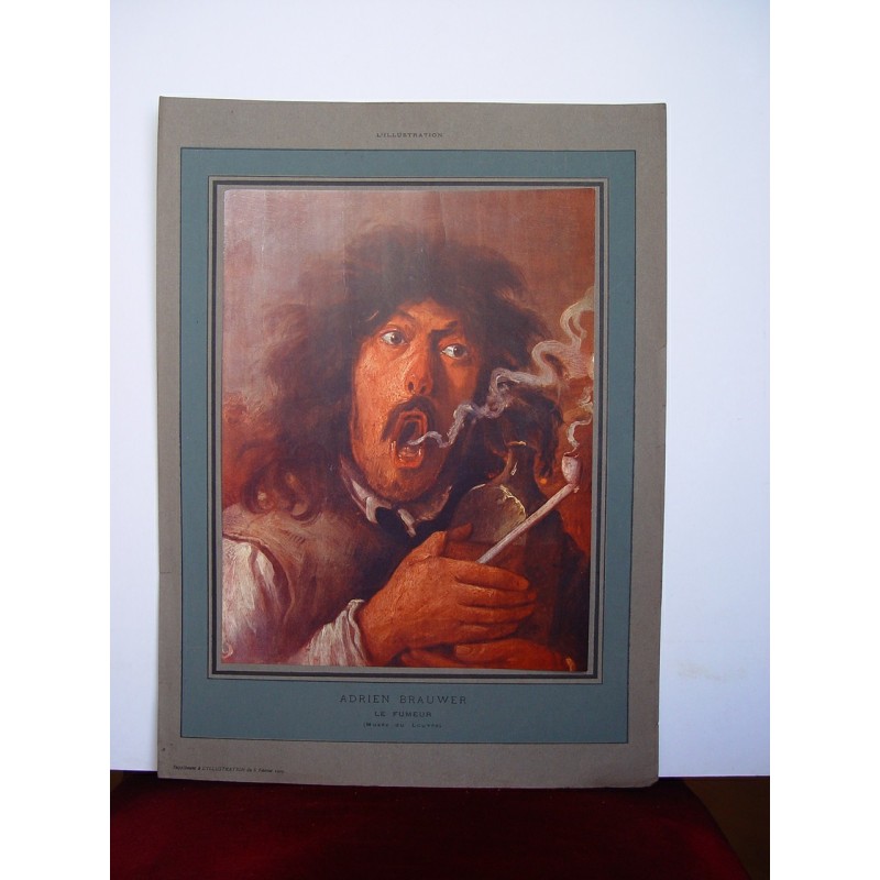 Le fumeur. Adrian Brouwer. Louvre Museum.