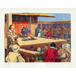 Antique color plate. Signed TH