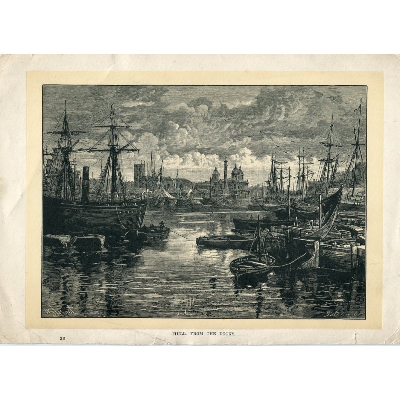 Gravure de coque, depuis les docks