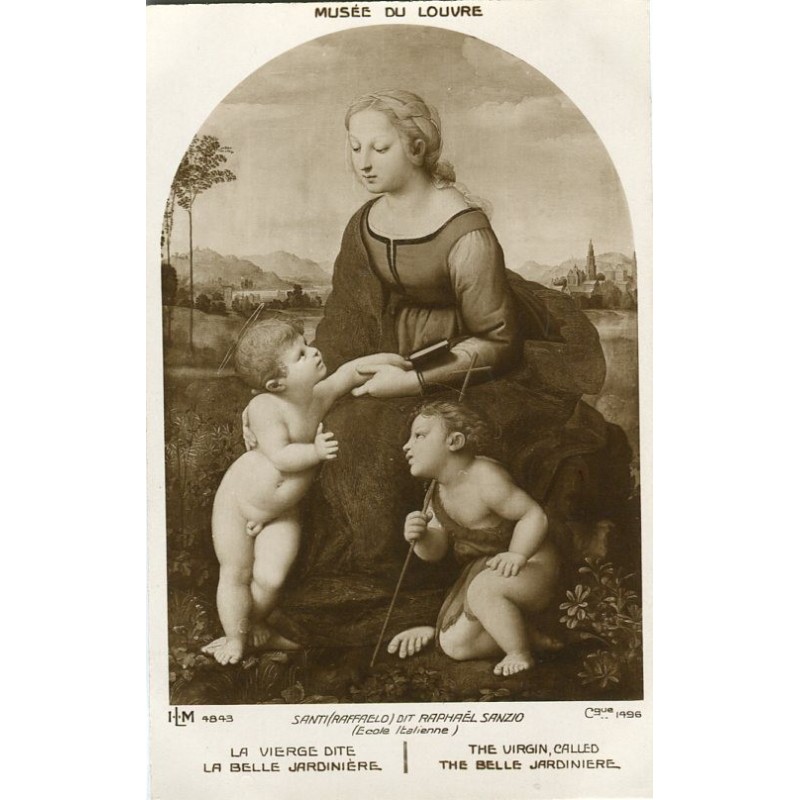 La Vierge dite la belle jardinière de Raphaël. Musée du Louvre. n° 4643