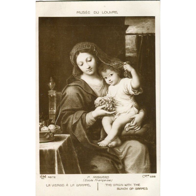 La Vierge à la grappe di P. Mignard. Museo del Louvre. N4872