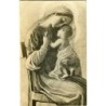 Vecchia cartolina. Vergine col Bambino