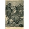 Antique postcard of The Coronation of the Virgin by Velázquez. Prado Museum. n. 1168. 15 cent stamp. Alfonso XIII