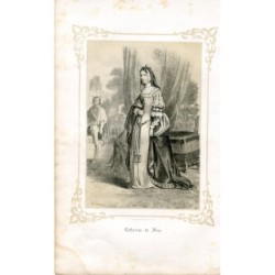 Lithografie von Catherine de Foix, 1856